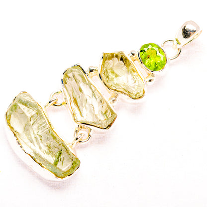 Green Amethyst Pendants handcrafted by Ana Silver Co - PD32232 - Photo 2