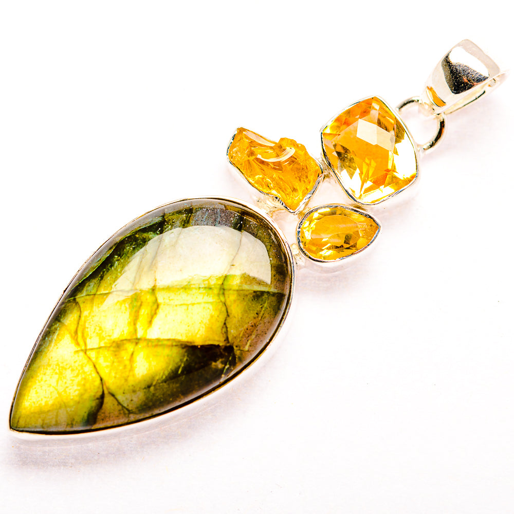 Labradorite Pendants handcrafted by Ana Silver Co - PD32242 - Photo 2