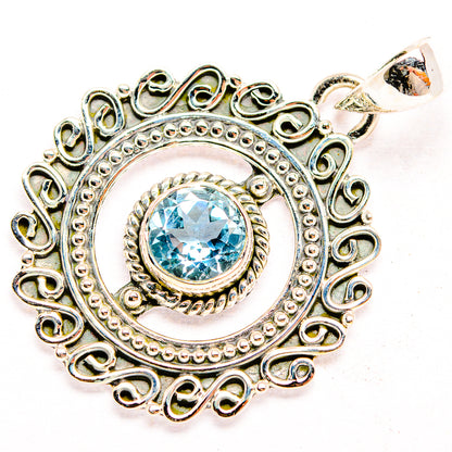 Blue Topaz Pendants handcrafted by Ana Silver Co - PD32258 - Photo 2
