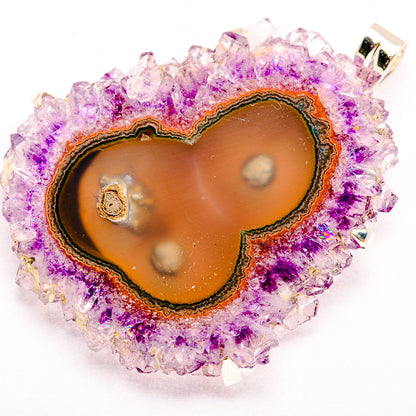 Amethyst Solar Quartz Pendants handcrafted by Ana Silver Co - PD32262 - Photo 2