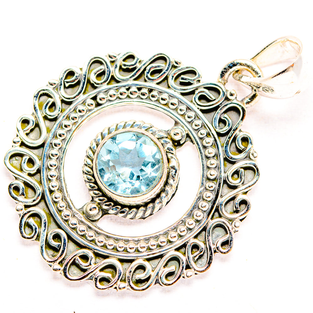 Blue Topaz Pendants handcrafted by Ana Silver Co - PD32270 - Photo 2