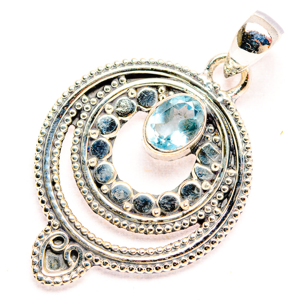 Blue Topaz Pendants handcrafted by Ana Silver Co - PD32271 - Photo 2