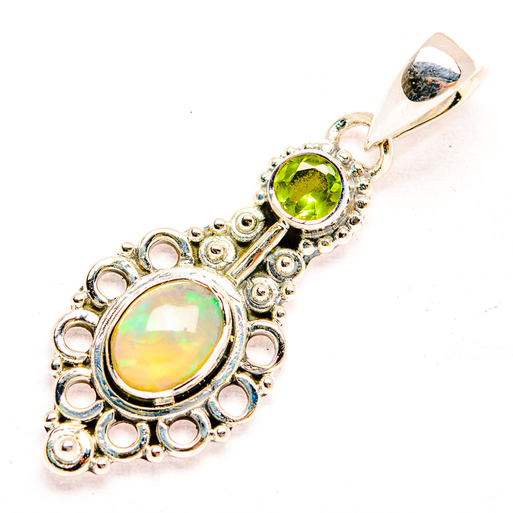 Ethiopian Opal Pendants handcrafted by Ana Silver Co - PD32294 - Photo 2
