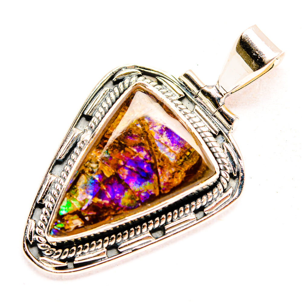 Ammolite Pendants handcrafted by Ana Silver Co - PD32300 - Photo 2