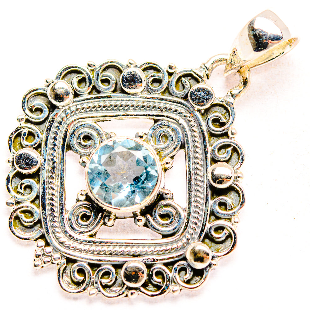 Blue Topaz Pendants handcrafted by Ana Silver Co - PD32301 - Photo 2