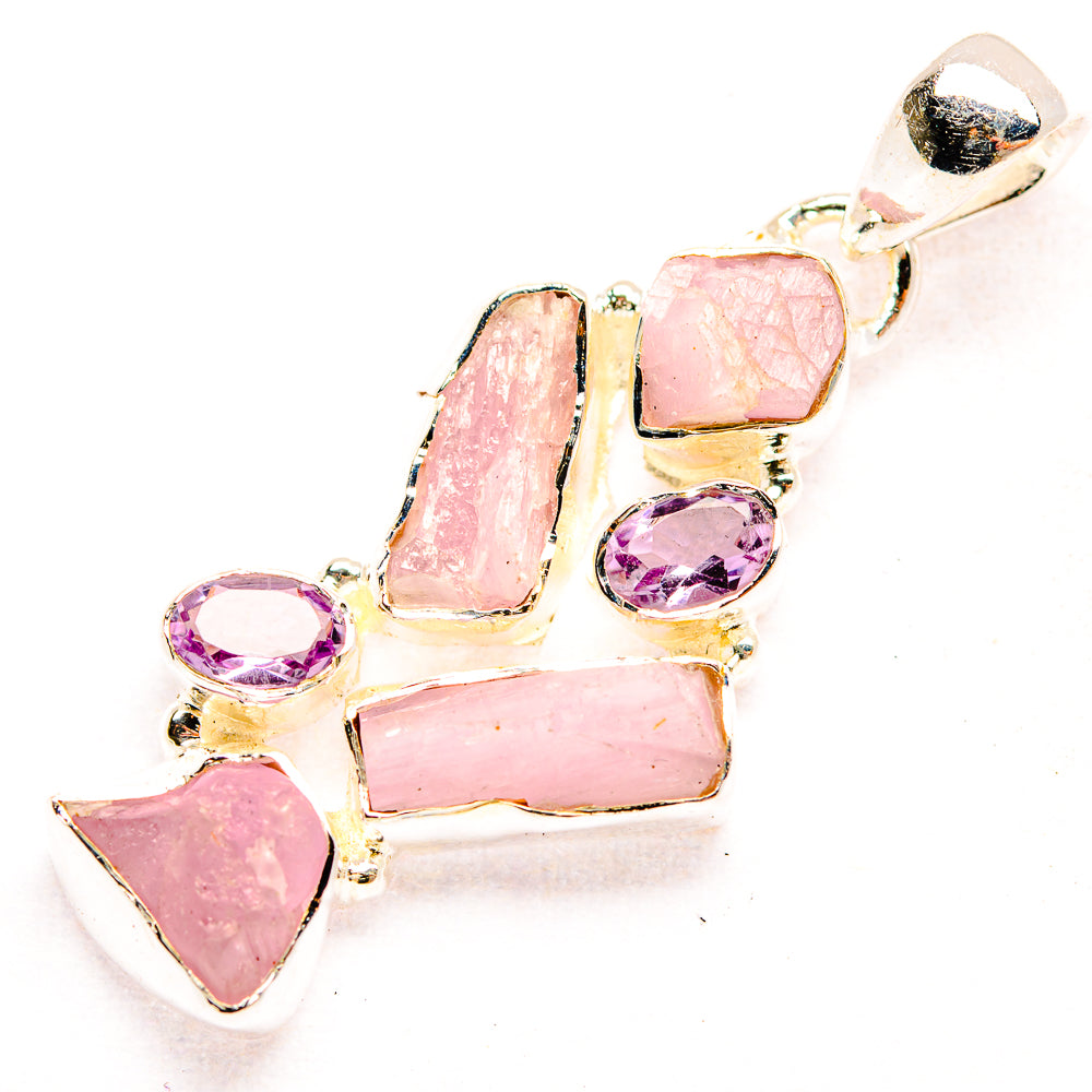 Kunzite Pendants handcrafted by Ana Silver Co - PD32302 - Photo 2
