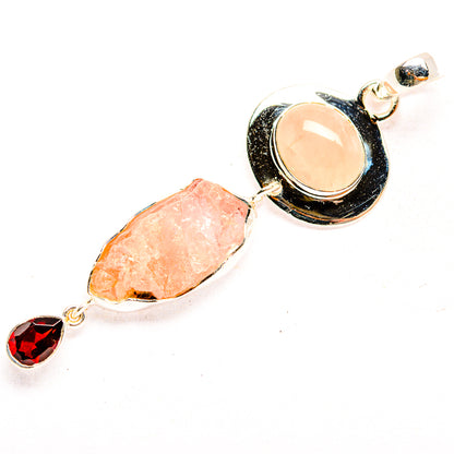 Rose Quartz Pendants handcrafted by Ana Silver Co - PD32312 - Photo 2