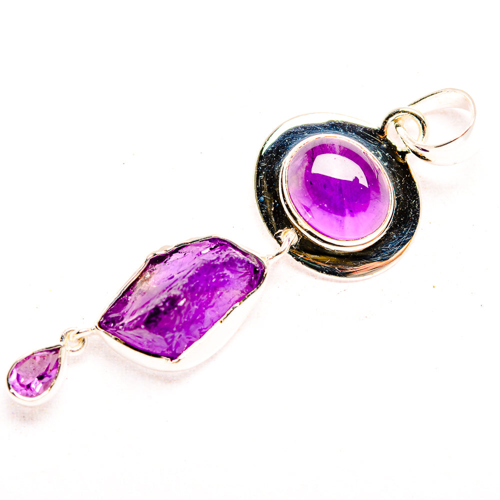 Amethyst Pendants handcrafted by Ana Silver Co - PD32318 - Photo 2