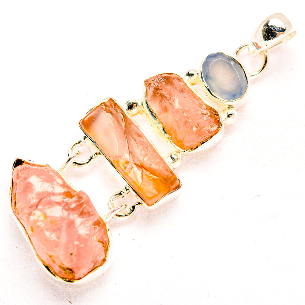 Rose Quartz Pendants handcrafted by Ana Silver Co - PD32329 - Photo 2