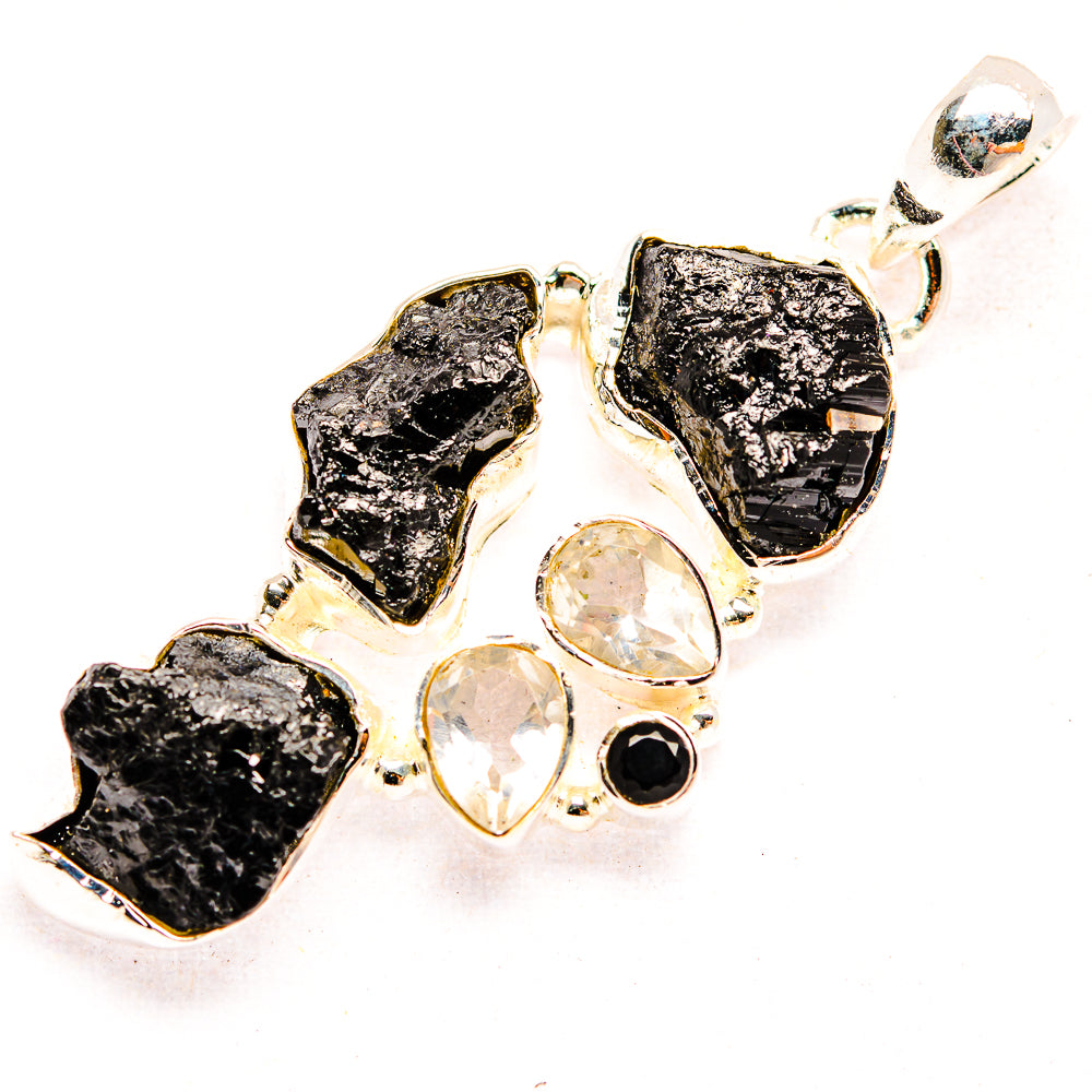 Black Tourmaline Pendants handcrafted by Ana Silver Co - PD32343 - Photo 2