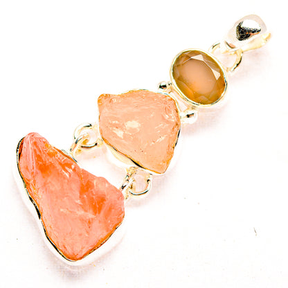 Rose Quartz Pendants handcrafted by Ana Silver Co - PD32353 - Photo 2