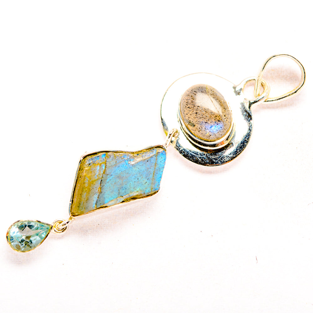 Labradorite Pendants handcrafted by Ana Silver Co - PD32354 - Photo 2