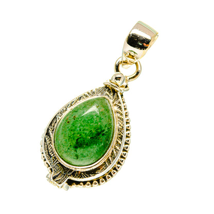 Green Aventurine Pendants handcrafted by Ana Silver Co - PD3239