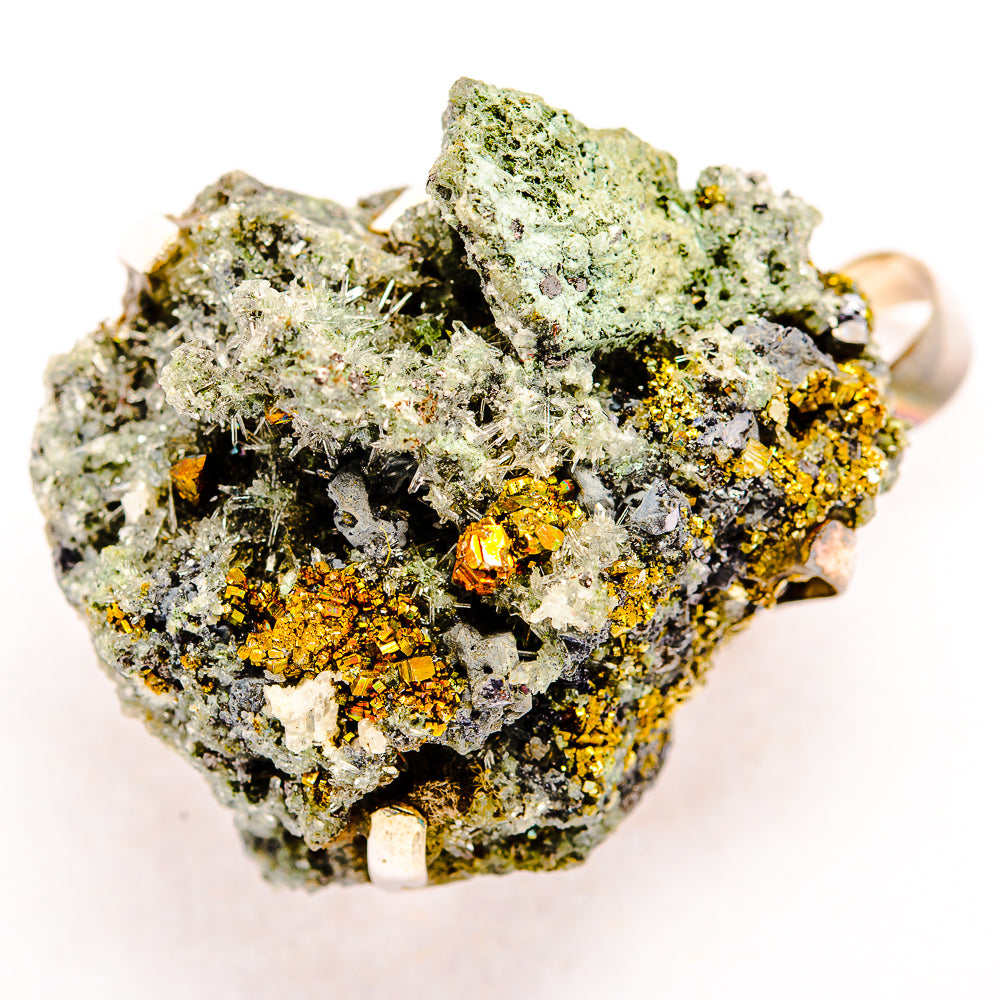 Pyrite Pendants handcrafted by Ana Silver Co - PD32392 - Photo 2