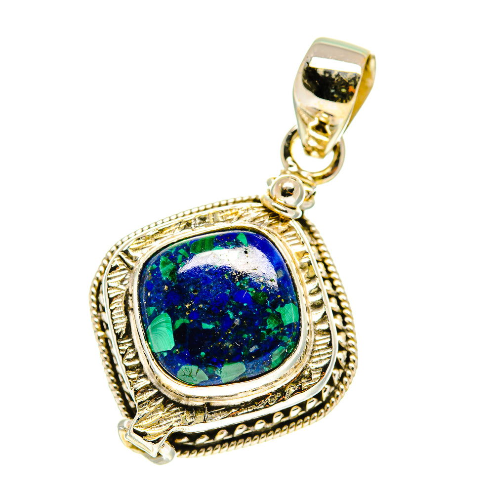 Azurite Pendants handcrafted by Ana Silver Co - PD3240