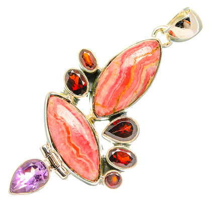 Rhodochrosite Pendants handcrafted by Ana Silver Co - PD32401 - Photo 2