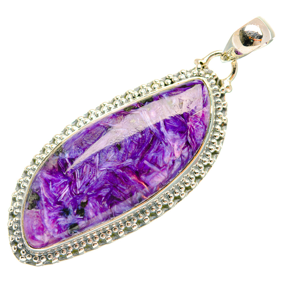 Charoite Pendants handcrafted by Ana Silver Co - PD32404 - Photo 2