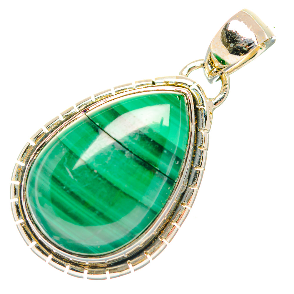 Malachite Pendants handcrafted by Ana Silver Co - PD32417 - Photo 2