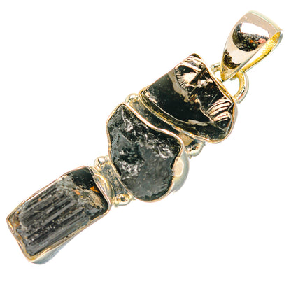 Black Tourmaline Pendants handcrafted by Ana Silver Co - PD32419 - Photo 2