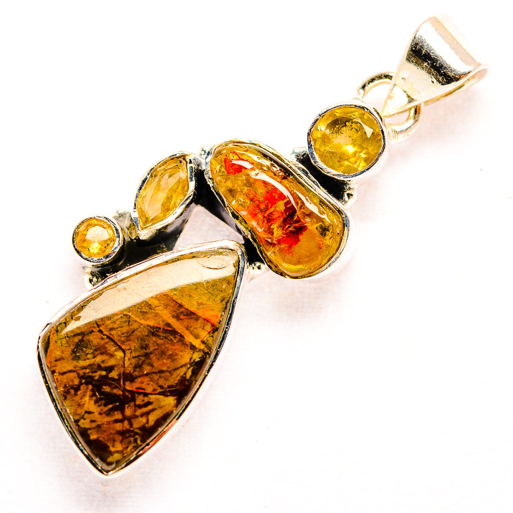 Ammolite Pendants handcrafted by Ana Silver Co - PD32427 - Photo 2