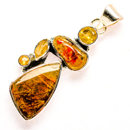Ammolite Pendants handcrafted by Ana Silver Co - PD32427 - Photo 2
