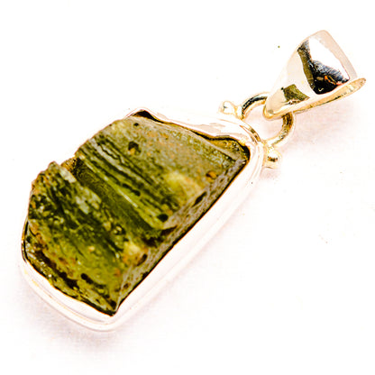 Czech Moldavite Pendants handcrafted by Ana Silver Co - PD32432