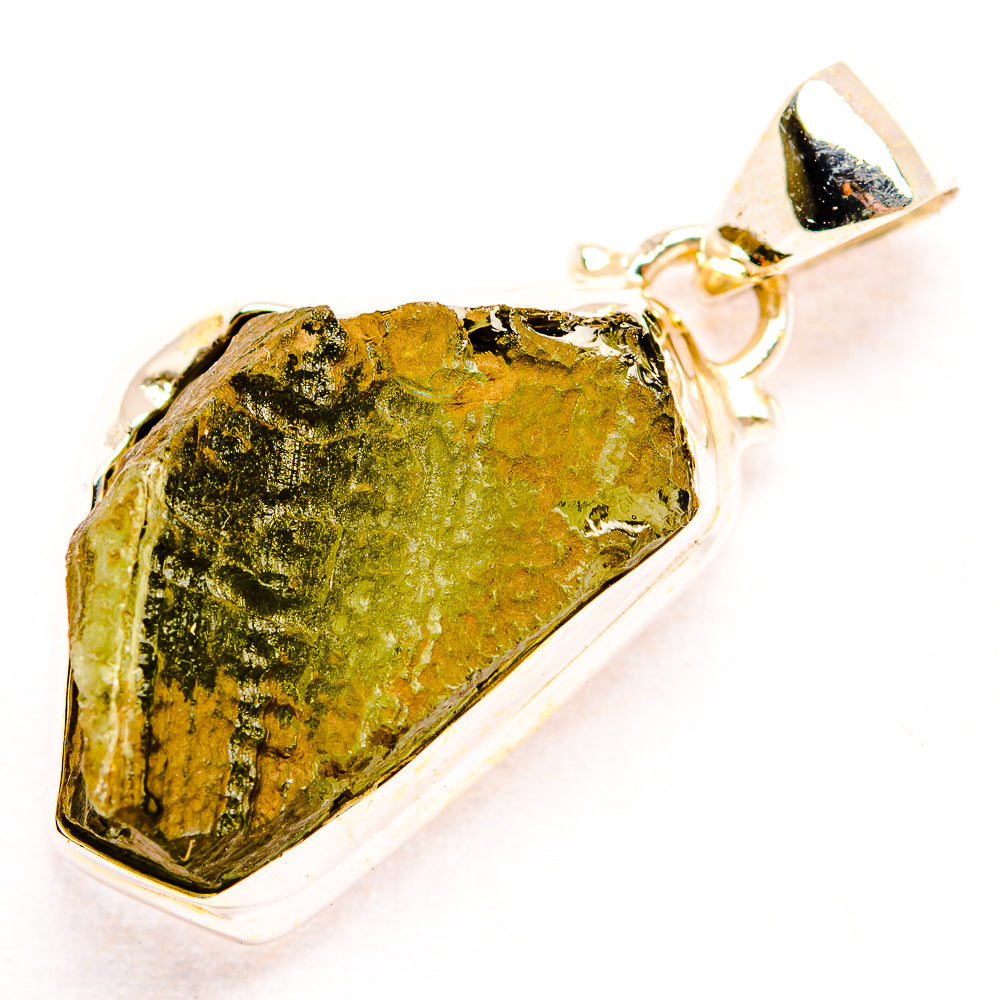 Czech Moldavite Pendants handcrafted by Ana Silver Co - PD32434
