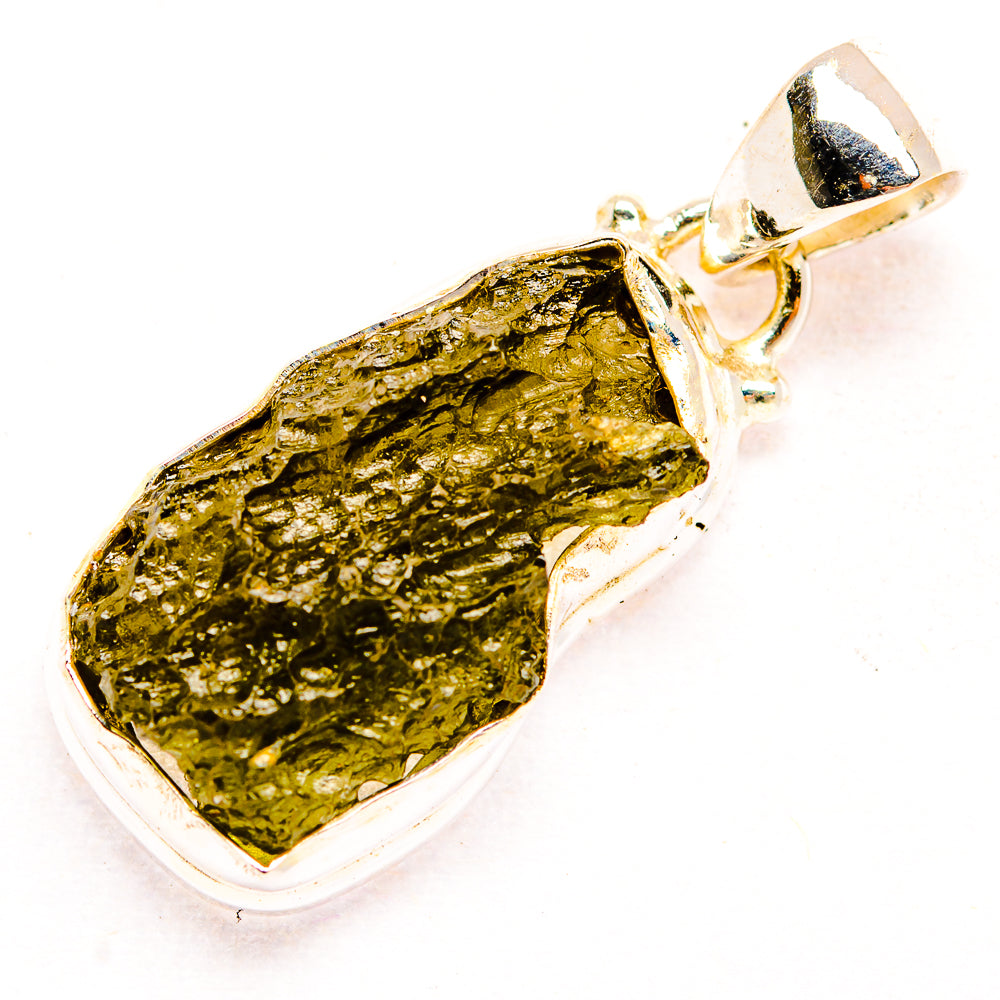 Czech Moldavite Pendants handcrafted by Ana Silver Co - PD32438