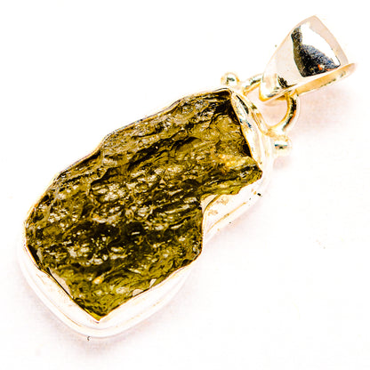 Czech Moldavite Pendants handcrafted by Ana Silver Co - PD32438