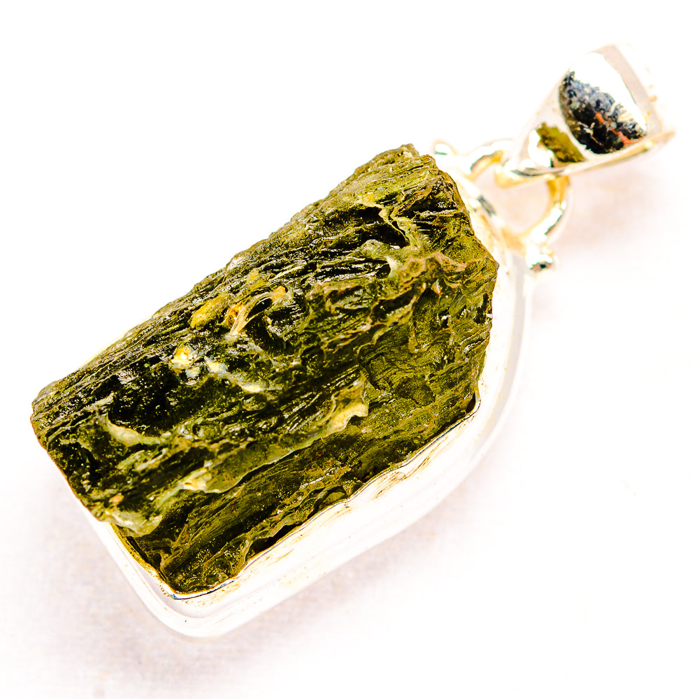Czech Moldavite Pendants handcrafted by Ana Silver Co - PD32439