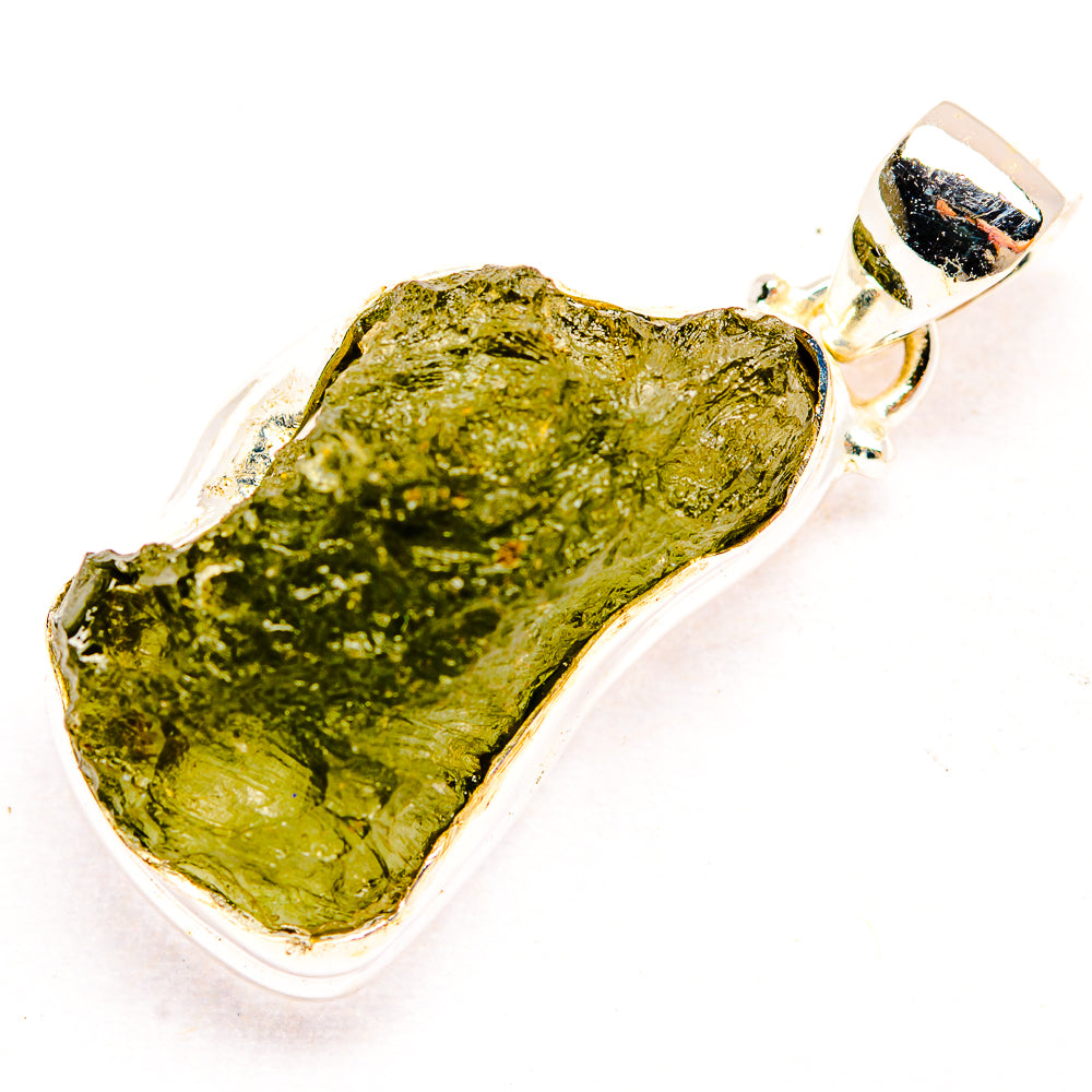Czech Moldavite Pendants handcrafted by Ana Silver Co - PD32441