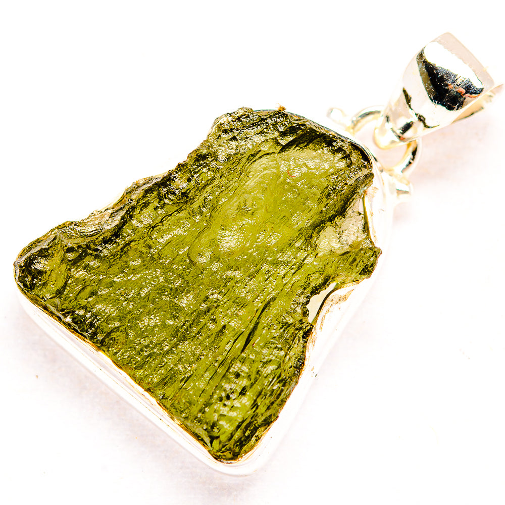 Czech Moldavite Pendants handcrafted by Ana Silver Co - PD32442