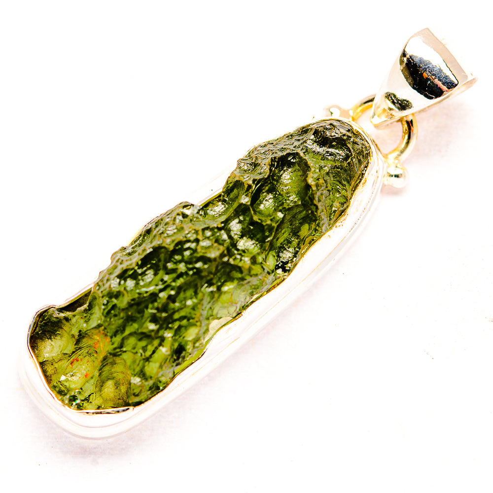 Czech Moldavite Pendants handcrafted by Ana Silver Co - PD32443