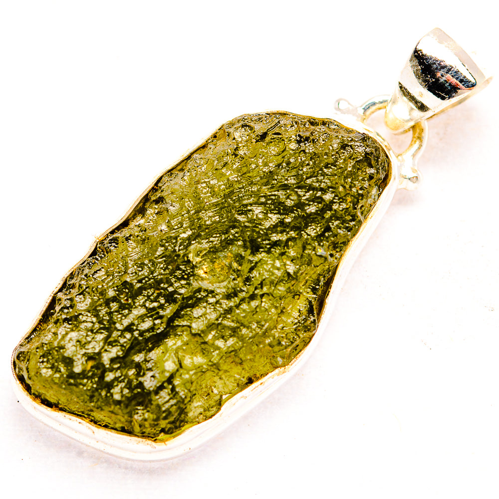 Czech Moldavite Pendants handcrafted by Ana Silver Co - PD32444
