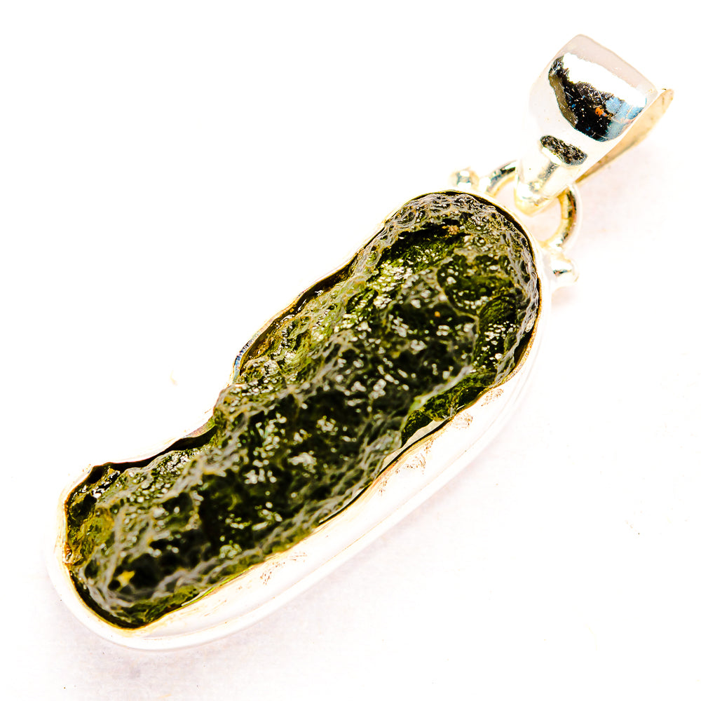 Czech Moldavite Pendants handcrafted by Ana Silver Co - PD32446