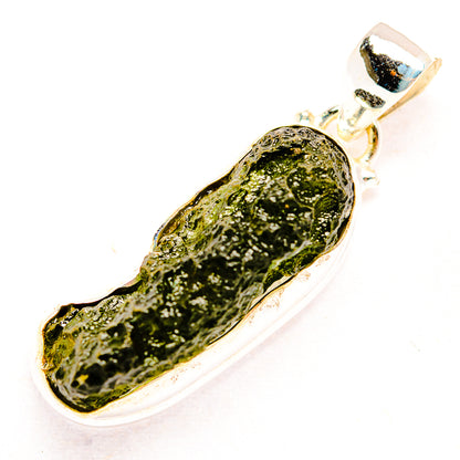 Czech Moldavite Pendants handcrafted by Ana Silver Co - PD32446
