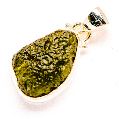 Czech Moldavite Pendants handcrafted by Ana Silver Co - PD32447