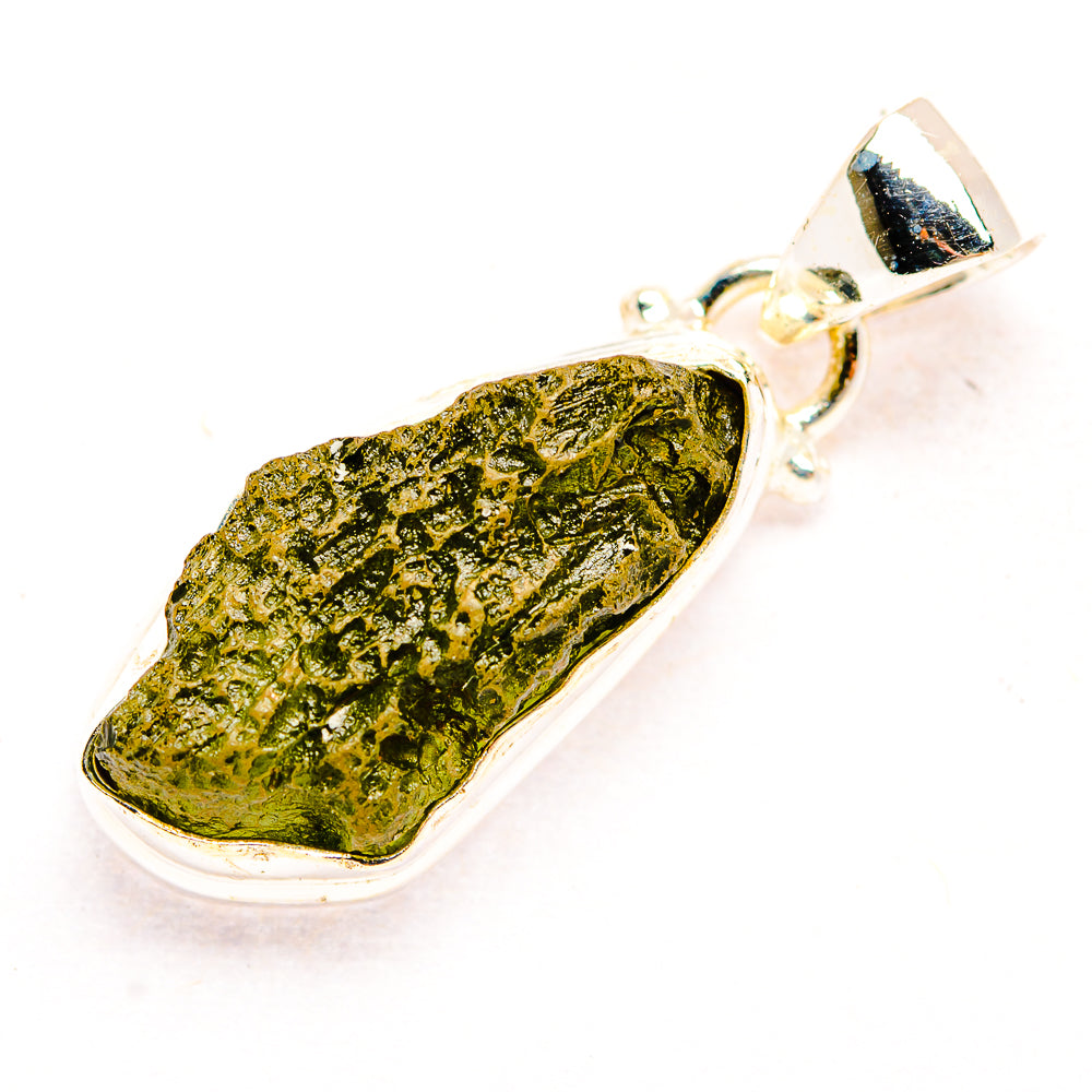 Czech Moldavite Pendants handcrafted by Ana Silver Co - PD32451