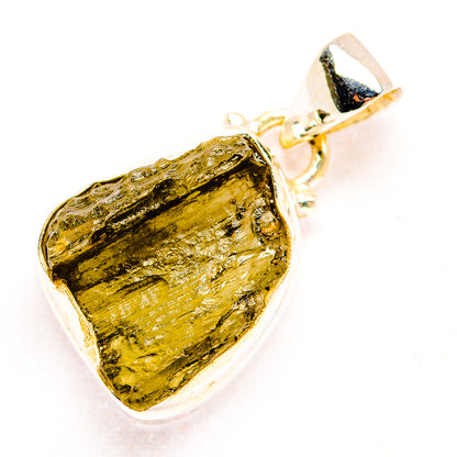 Czech Moldavite Pendants handcrafted by Ana Silver Co - PD32452