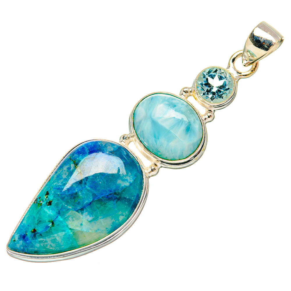 Apatite Pendants handcrafted by Ana Silver Co - PD32455 - Photo 2