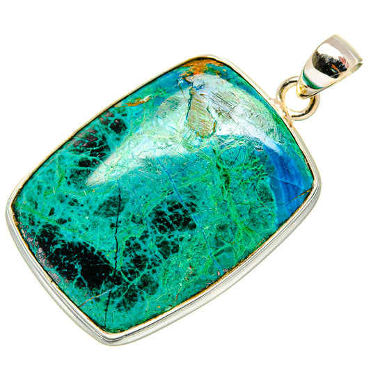 Chrysocolla Pendants handcrafted by Ana Silver Co - PD32458 - Photo 2