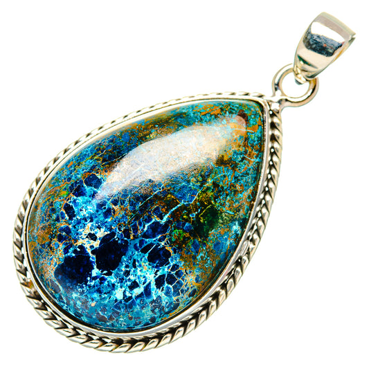 Azurite Pendants handcrafted by Ana Silver Co - PD32472 - Photo 2