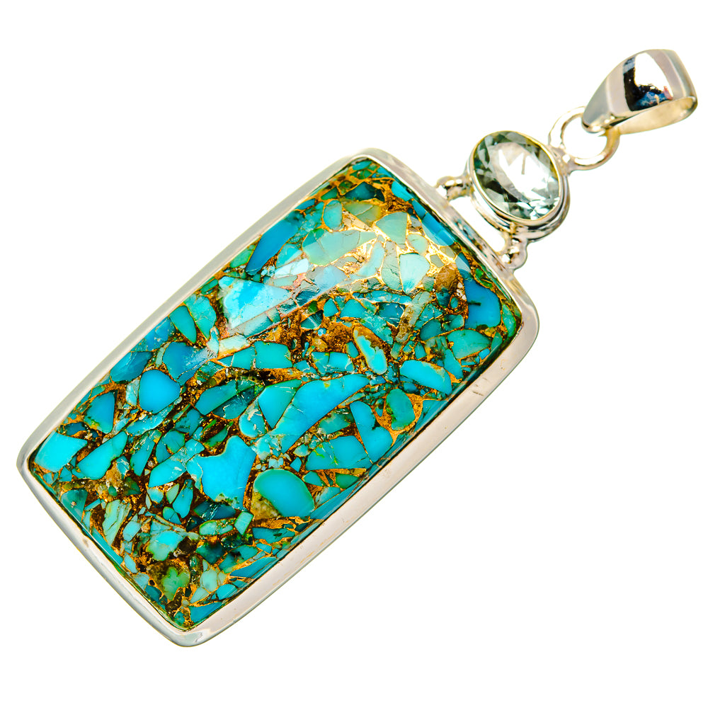 Blue Scheelite Pendants handcrafted by Ana Silver Co - PD32476 - Photo 2