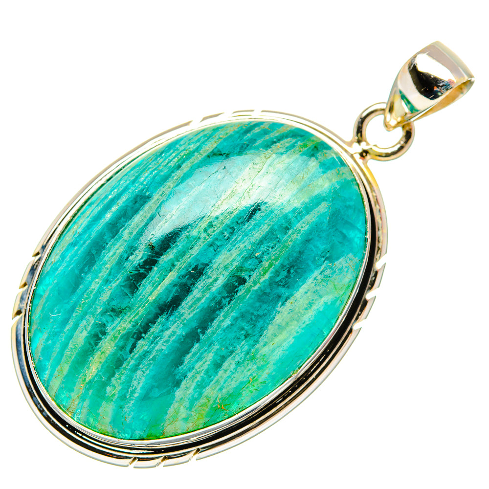 Amazonite Pendants handcrafted by Ana Silver Co - PD32480 - Photo 2