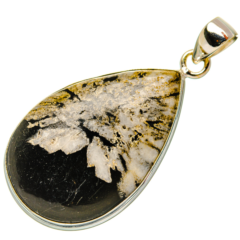 Chrysanthemum Stone Pendants handcrafted by Ana Silver Co - PD32481 - Photo 2