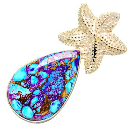 Purple Copper Composite Turquoise Pendants handcrafted by Ana Silver Co - PD32482 - Photo 2