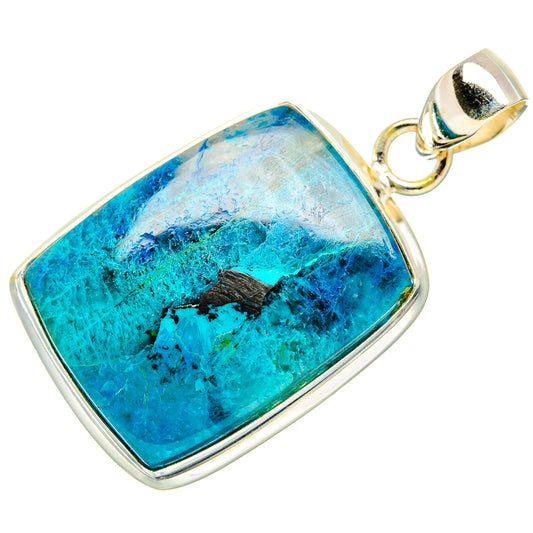 Chrysocolla Pendants handcrafted by Ana Silver Co - PD32488 - Photo 2