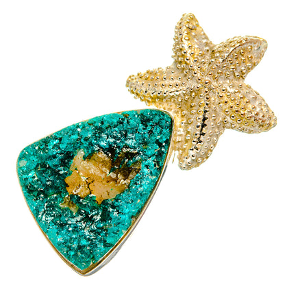 Green Quartz Druzy Pendants handcrafted by Ana Silver Co - PD32496 - Photo 2