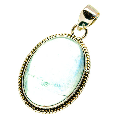Blue Fluorite Pendants handcrafted by Ana Silver Co - PD3250