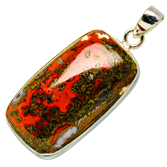 Moroccan Agate Pendants handcrafted by Ana Silver Co - PD32500 - Photo 2